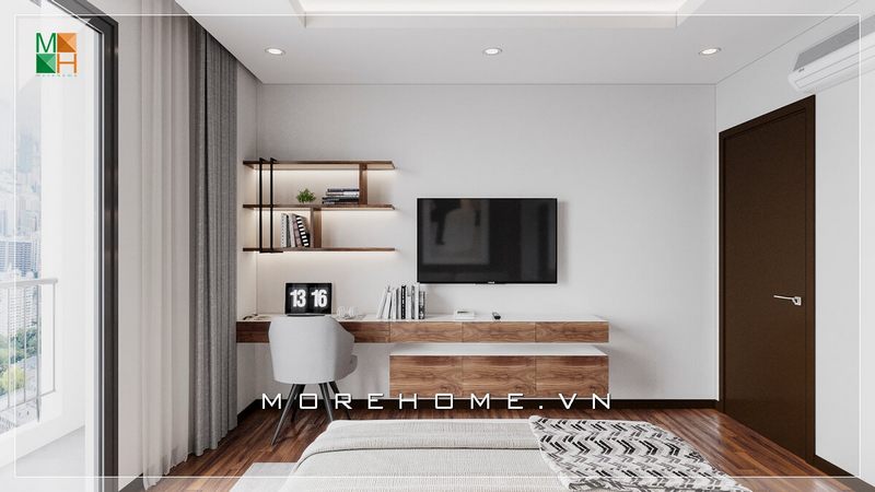 Giới thiệu mẫu kệ tivi gỗ và kệ trang trí phòng ngủ đẹp và độc đáo. Biến căn phòng ngủ hiện đại và rất tiện nghi.